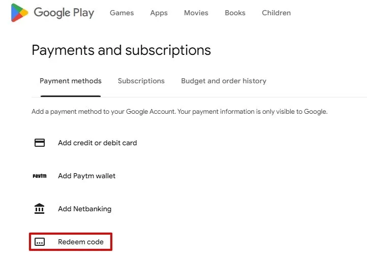 Google Play Redeem Code Free Google Play Redeem Code