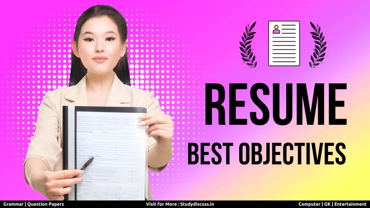 Resume with Objectives Examples Resume with Objectives Examples