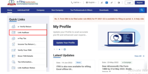 Aadhar Link with PAN
